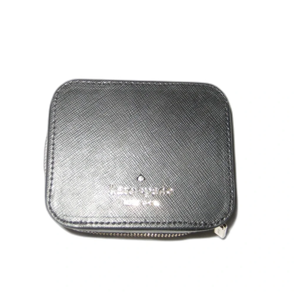 black kate spade small travel jewlery box